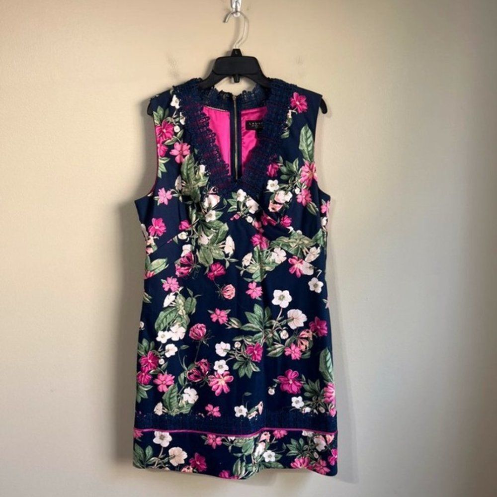 NWOT Laundry by Shelli‎ Segal Los Angeles size 14 floral dress